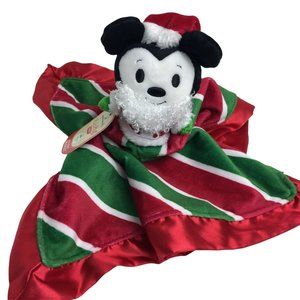 Hallmark Disney Itty Bittys Holiday Mickey Mouse Lovey Security Blanket Baby New
